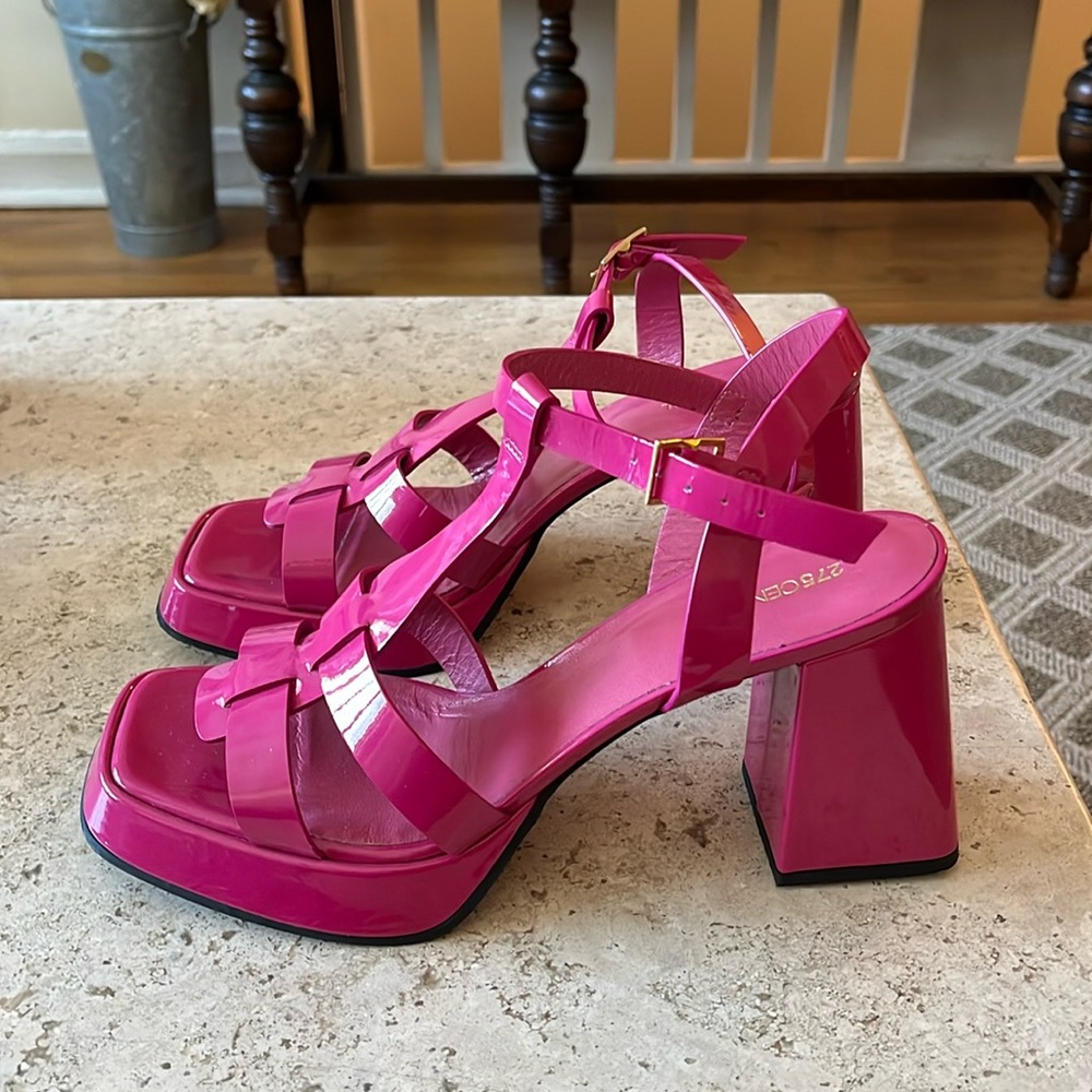 275 Central pink dress shoes.  Size 10.